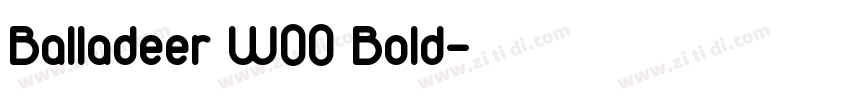 Balladeer W00 Bold字体转换
